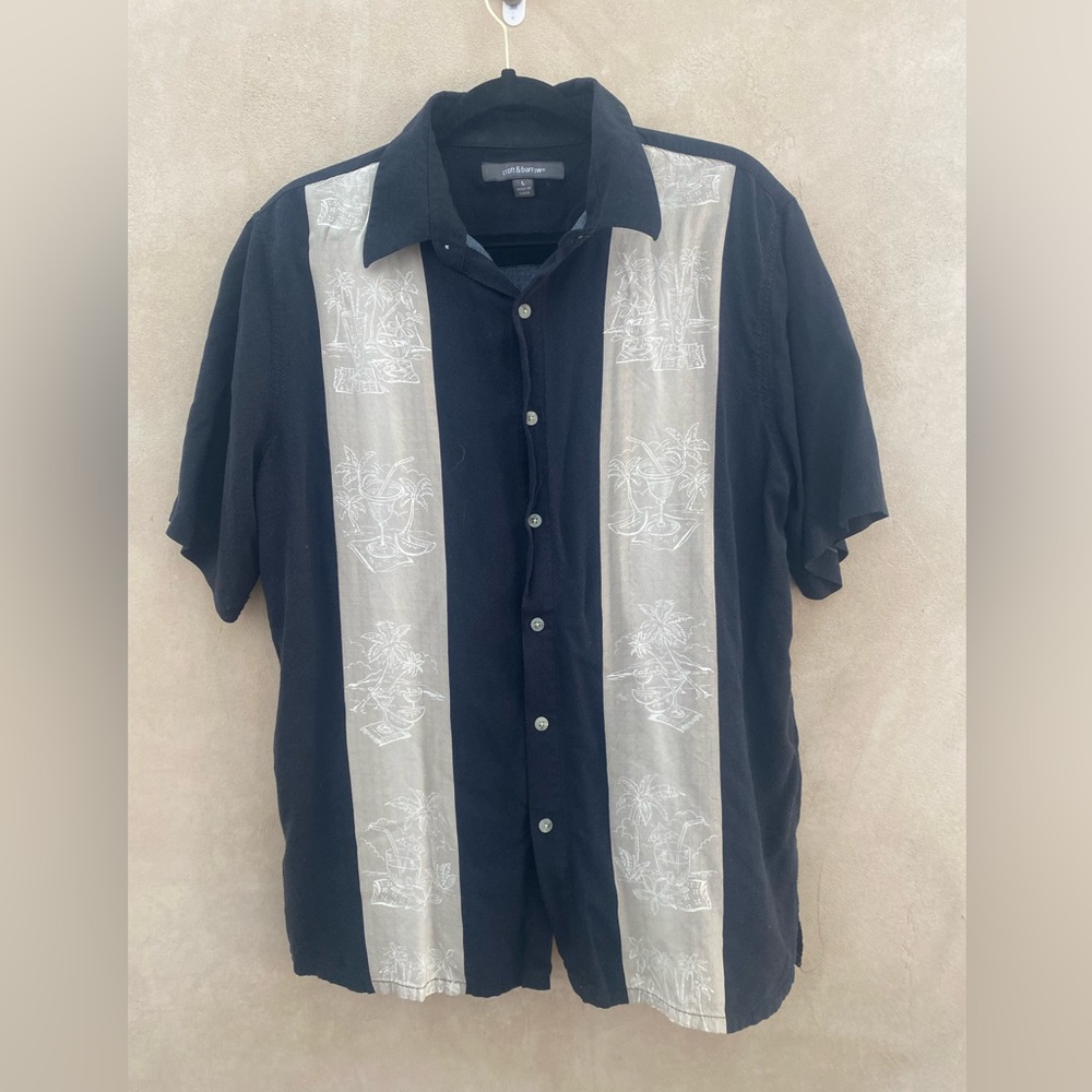 Mens Croft and Barrow short sleeve beach shirt. L